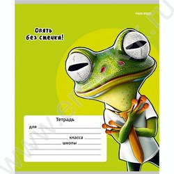 Тетрадь  12л клетка "Жабка" 5видов | Фото 5
