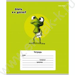 Тетрадь  12л клетка "Жабка" 5видов | Фото 6