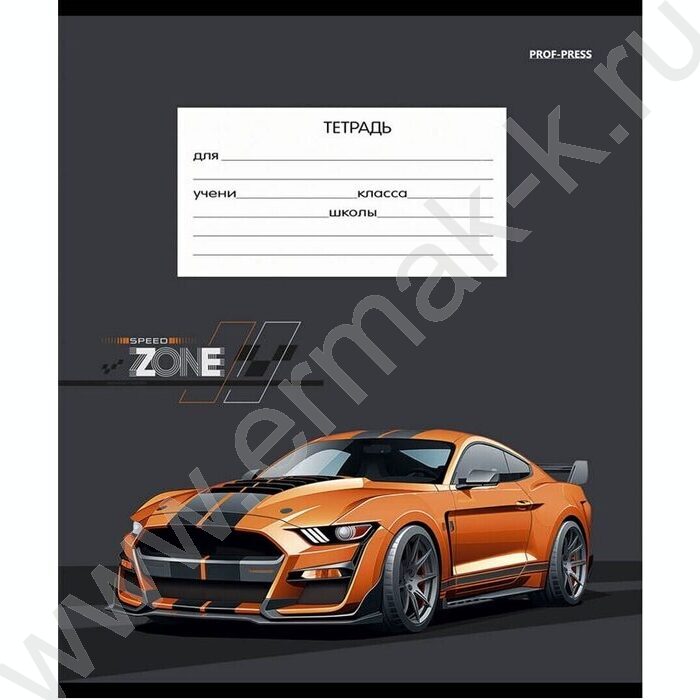 Тетрадь  12л клетка "Кутая тачка" 5видов | Фото 3