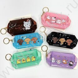 Кошелек 10*6*4см. PVC /ассорти, mix 6 цветов | Фото 1