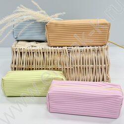 Пенал-косметичка "Ribbed pastel" /21*8*6см. /ассорти, полиэстер | Фото 5