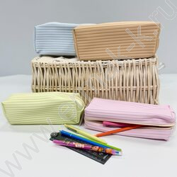 Пенал-косметичка "Ribbed pastel" /21*8*6см. /ассорти, полиэстер | Фото 6