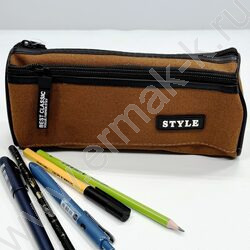 Пенал-косметичка "Style Casual" 22*9*7см. /ассорти, полиэстер | Фото 6