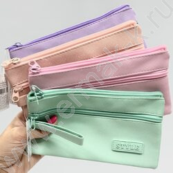 Пенал-косметичка "Style Pastel" 19,5*11см. /ассорти, полиэстер | Фото 7