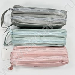 Пенал-косметичка "Style Metallic" 20*7*6см. металлик., /ассорти, полиэстер | Фото 2