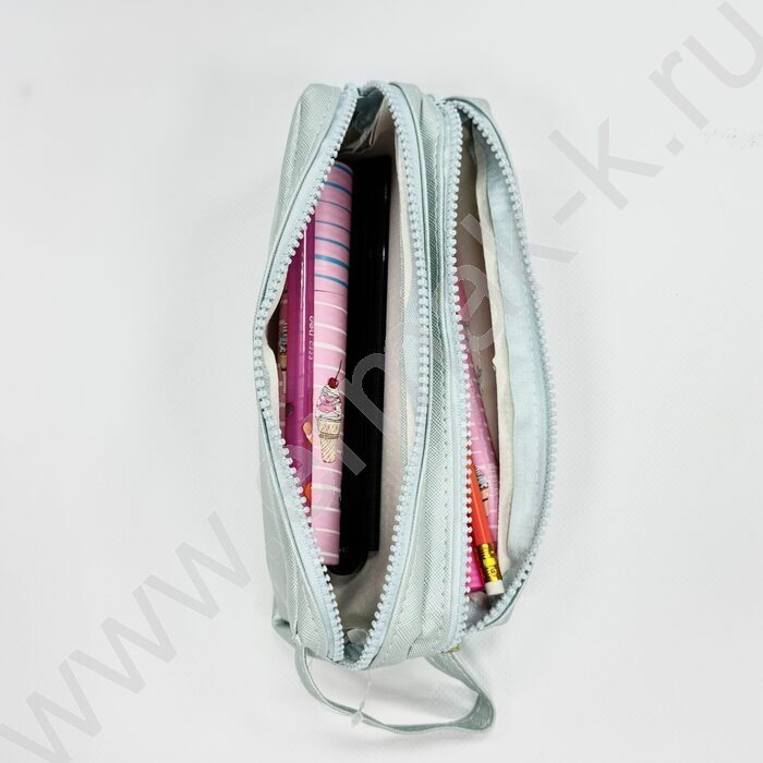 Пенал-косметичка "Style Metallic" 20*7*6см. металлик., /ассорти, полиэстер | Фото 3