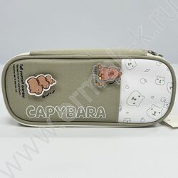 Пенал-косметичка "Capybara" 23*10*6см. /ассорти, полиэстер | Фото 5
