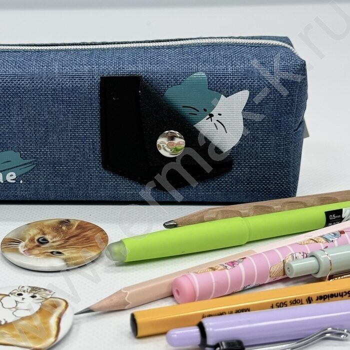 Пенал-косметичка "Cat" 20*6*4,5см. /ассорти, полиэстер | Фото 4