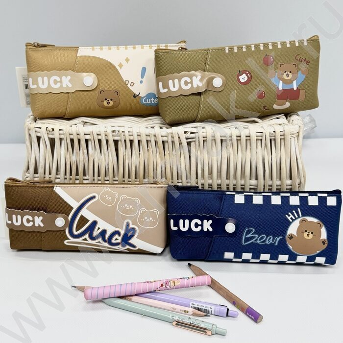 Пенал-косметичка "Lucky bear" 20*8*4см. /ассорти, полиэстер | Фото 2