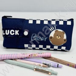 Пенал-косметичка "Lucky bear" 20*8*4см. /ассорти, полиэстер | Фото 4