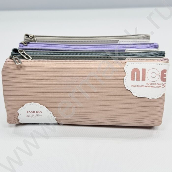 Пенал-косметичка "Nice" 20*8*4см. /ассорти, вельвет | Фото 3