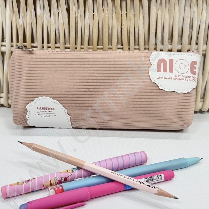 Пенал-косметичка "Nice" 20*8*4см. /ассорти, вельвет | Фото 5