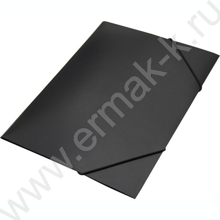 Папка на резинках 15мм черная /пластик 0,5мм | Фото 2