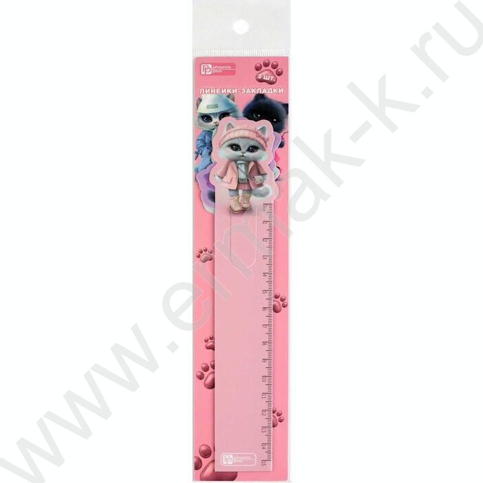 Закладка-линейка "Городские кошечки" набор | Фото 3