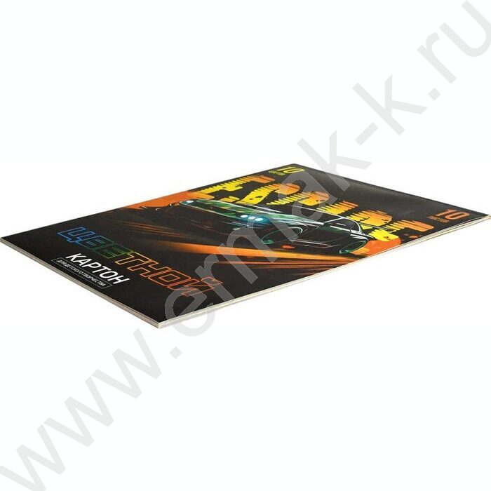 Картон цв. мелов. А4 10л/10цв Побег с белым оборотом 200 г/м2 | Фото 2