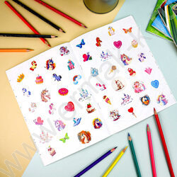 Книжка-раскраска А5 с наклейками Единороги | Фото 3