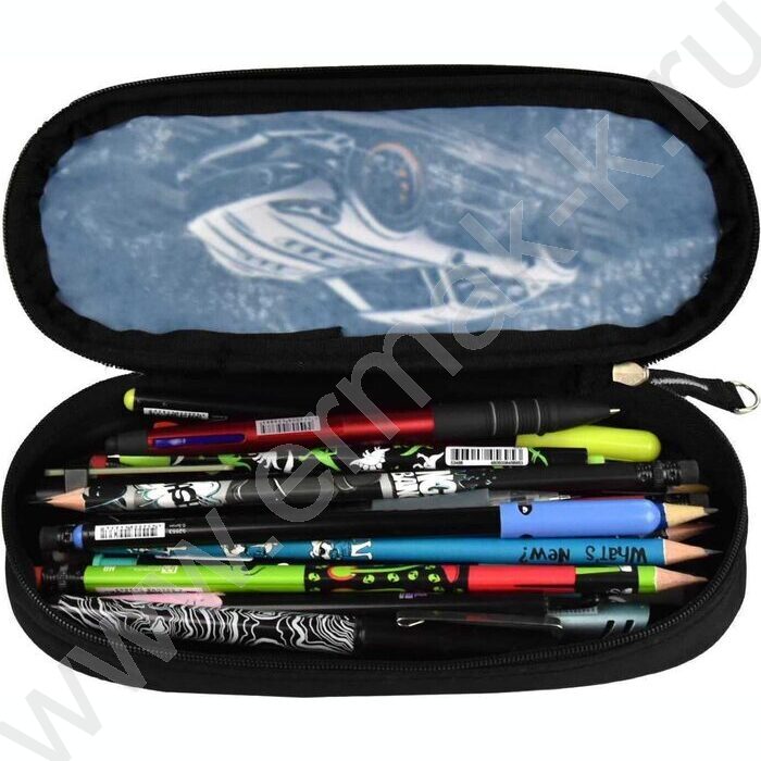 Пенал школьный микрофибра на ПВХ-основе молния "Пит-стоп" | Фото 5