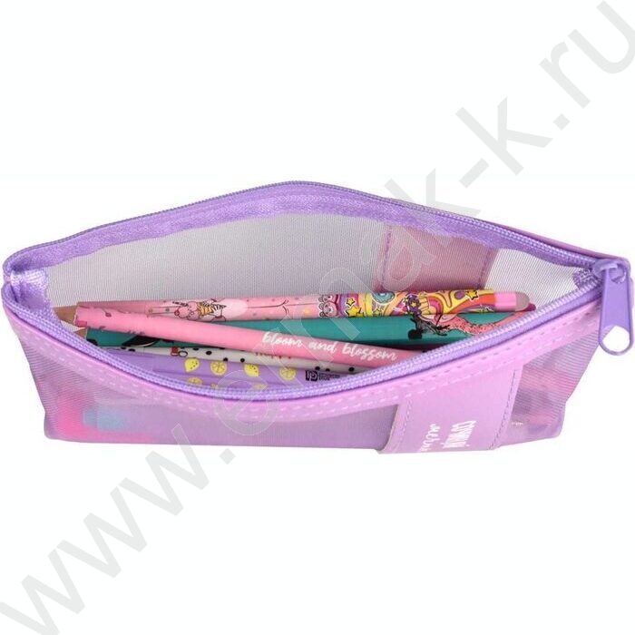 Пенал школьный искусственная кожа,нейлон молния "Сочиняй мечты" шелкография | Фото 5