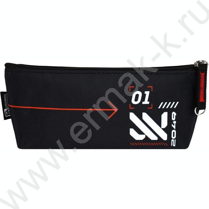 Пенал школьный микрофибра на ПВХ-основе молния "Техно" | Фото 3