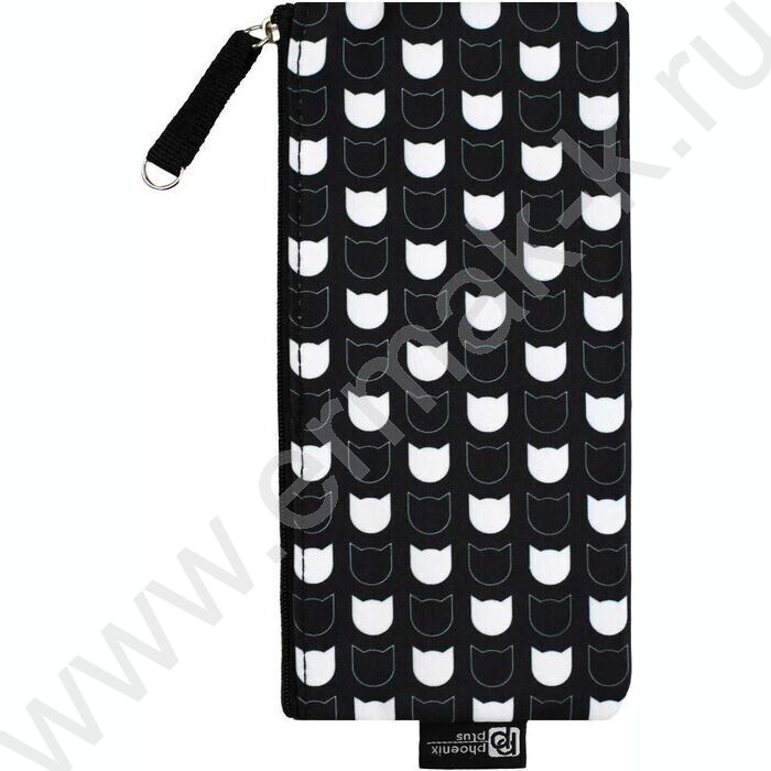 Пенал школьный микрофибра на ПВХ-основе молния "Кошечка в юбочке" | Фото 2