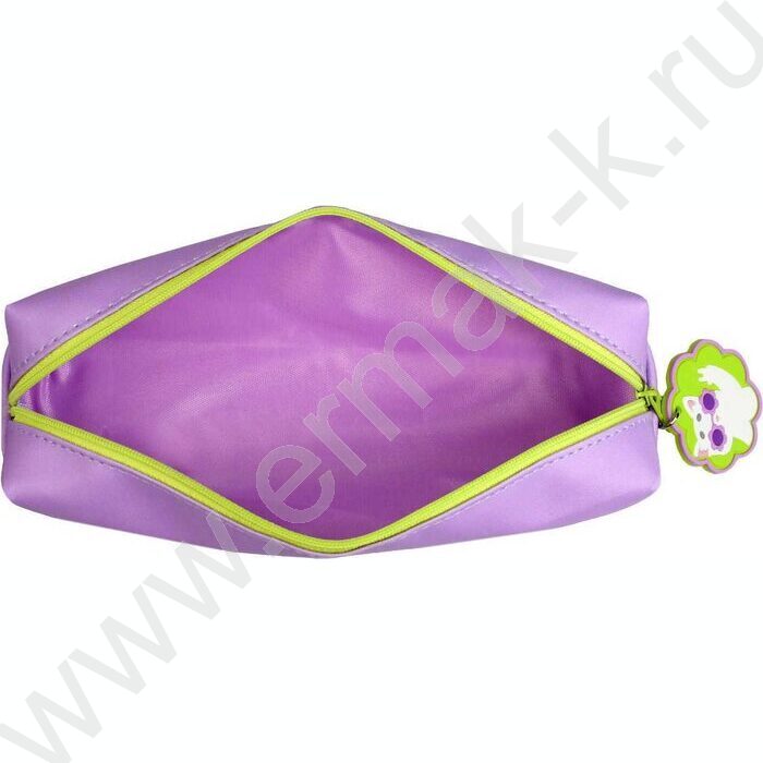 Пенал школьный искусственная кожа,цифровая печать молния "Котик в очках" | Фото 4