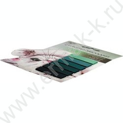 Стикеры-закладки пластиковые 12*45мм /бирюзовый 6цв*25шт Кот | Фото 2