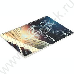 Тетрадь для нот 32л А4 /спираль/  "Скрипичный ключ" | Фото 2
