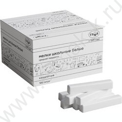 Мел белый 100шт /квадратный, средней твердости | Фото 1