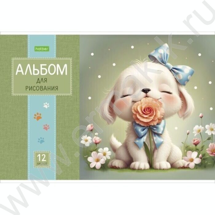Альбом д/рисования 12л "Пушистые мордочки" ассорти | Фото 2