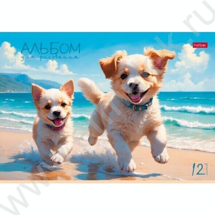 Альбом д/рисования 12л "Пушистое счастье" ассорти | Фото 2