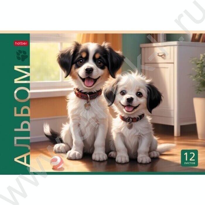 Альбом д/рисования 12л "Пушистое счастье" ассорти | Фото 3