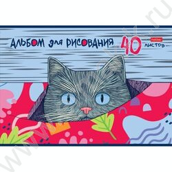 Альбом д/рисования 40л "Котофей"  5видов | Фото 3