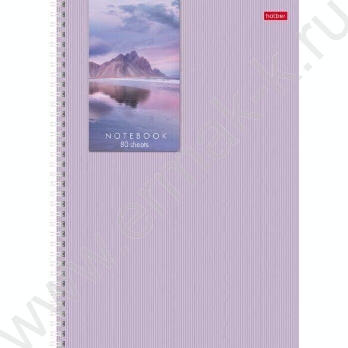 Тетрадь  80л А4 клетка /спираль /многоцветный срез/перфорация на отрыв/ "Прикосновение к природе | Фото 2