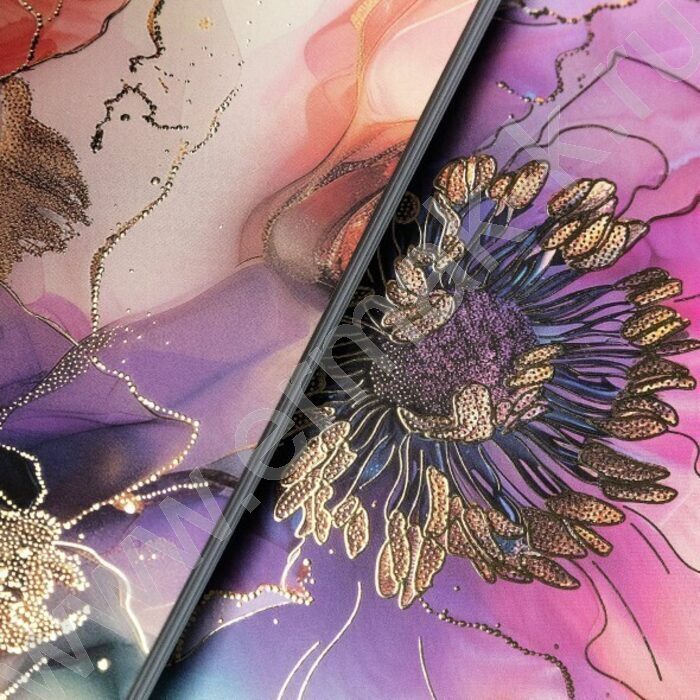 Тетрадь  96л А4 клетка/спираль/перфорация "Цветочные сны" /мат.ламин. 3D фольга/ ассорти | Фото 6