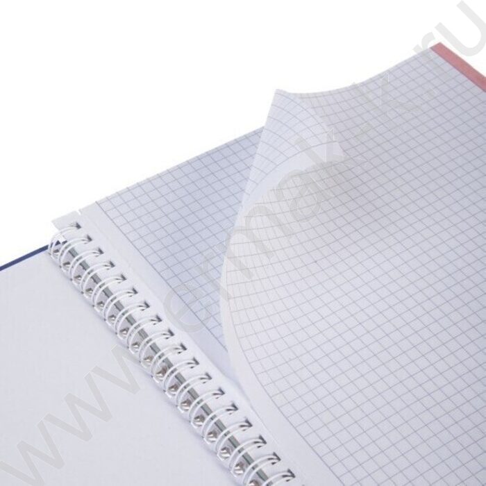 Тетрадь 120л А4 клетка/спираль/тв.обл. "Белеет парус" /многоцветный срез, ламинация Soft-touch | Фото 3