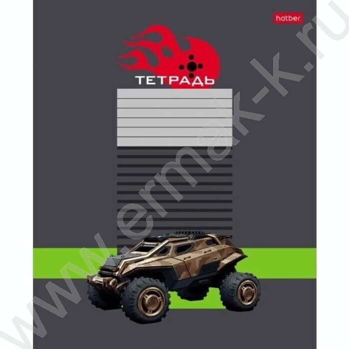 Тетрадь  12л клетка "Багги" 5видов | Фото 2