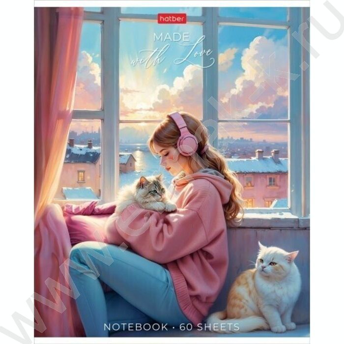 Тетрадь  60л линейка "В хорошей компании" /ламинация Soft-touch/ 5видов | Фото 5
