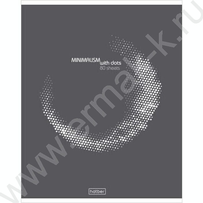 Тетрадь  80л линейка/пластик обл. "Минимализм и точка" ассорти | Фото 3