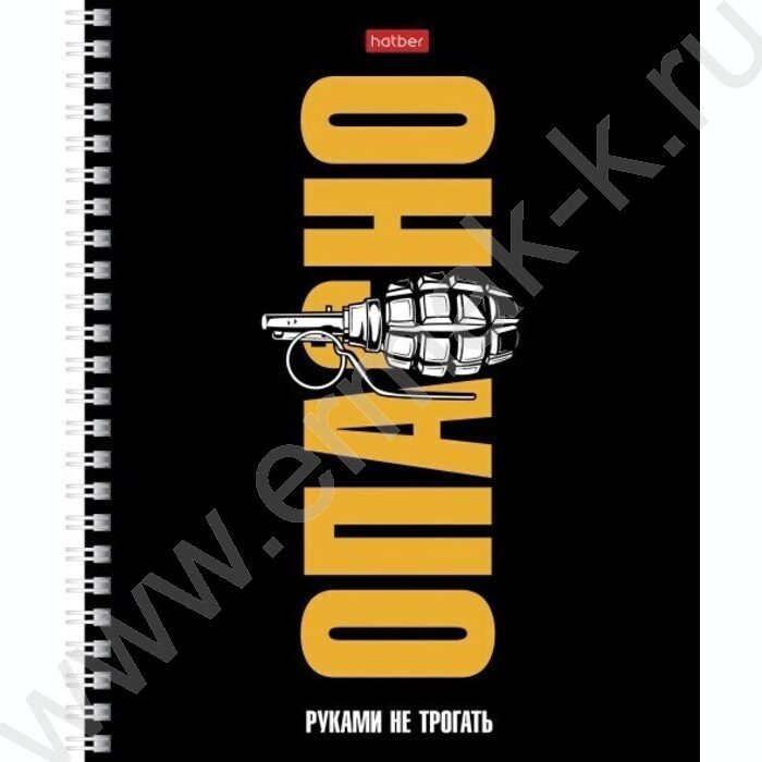 Тетрадь  80л клетка/спираль "Руками не трогать!" ассорти | Фото 1