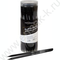 Карандаш ч/гр с ластиком, трехгран. "Blackwood Total Black" /черное дерево, тубус | Фото 4