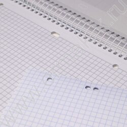 Тетрадь 120л А4 клетка/спираль/3цв.раздел.,многоуров.перфорация "Яркие штрихи" ламинация Soft-to | Фото 2