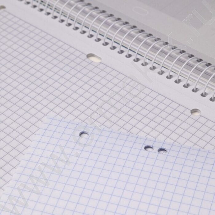 Тетрадь 120л А4 клетка/спираль/3цв.раздел.,многоуров.перфорация "Blue pixel" ламинация Soft-touc | Фото 2