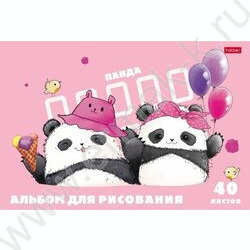 Альбом д/рисования 40л "Плюшевые панды" ассорти | Фото 2
