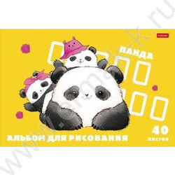 Альбом д/рисования 40л "Плюшевые панды" ассорти | Фото 3