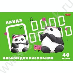 Альбом д/рисования 40л "Плюшевые панды" ассорти | Фото 5