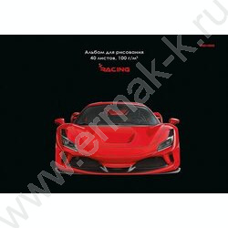 Альбом д/рисования-спираль 40л "Красное авто" | Фото 1
