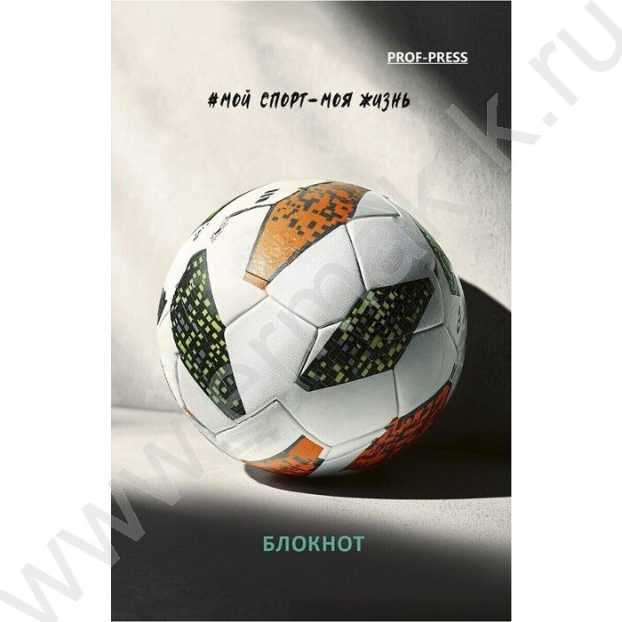 Блокнот  48л А7 "Разные футбольные мячи-4" ассорти | Фото 1