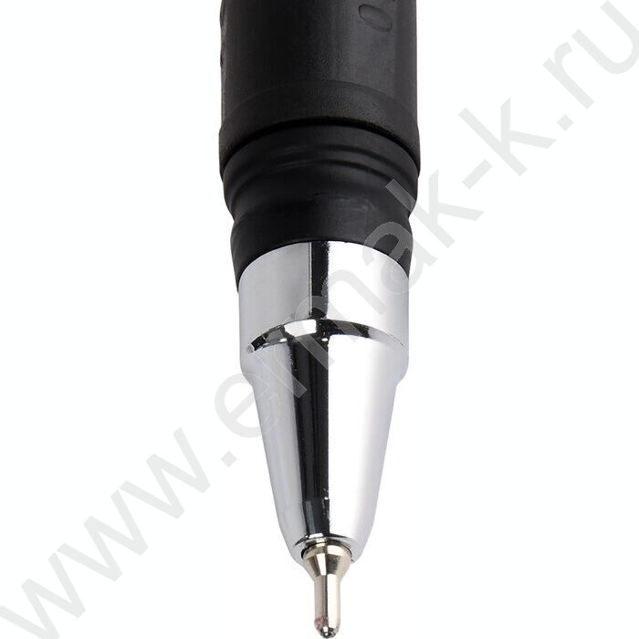 Ручка шар B&W.MARBLE 0,7мм синяя /черно-бел.кругл. корп. ultra-soft touch, резиновый держатель | Фото 4