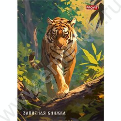 Зап. книжка  48л А7 тв.обл. "Величественный тигр" /глянец | Фото 2