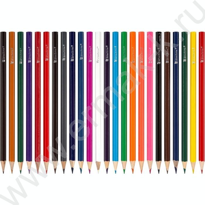 Карандаши  24цв Микс для мальчиков /шестигранные /корп. дерев. /карт. коробка, европодвес | Фото 2